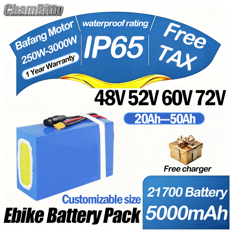 60V 50Ah Electric Scooter Battery - 60V 72V 2000W ebike Elektrische Fiets