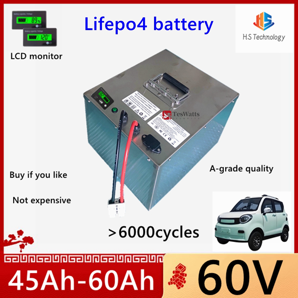 HS Lifepo4 60V 45Ah 50Ah 60Ah  - 60V 50Ah Electric Scooter Battery ulasan dan harga